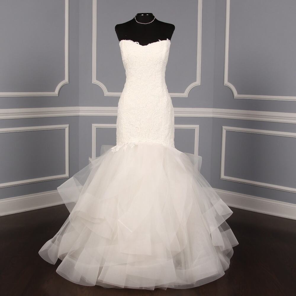 RIVINI Bridal Dolly Ivory Lace Strapless Mermaid Wedding Dress Gown Plus Size 16